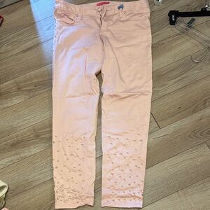 Lilly Pulitzer Light Pink Embellished Skinny Pants